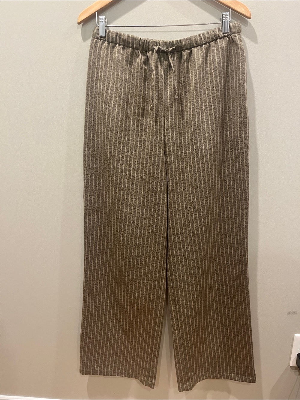 Christian Lacroix Stripped Wide Leg Drawstring Pants